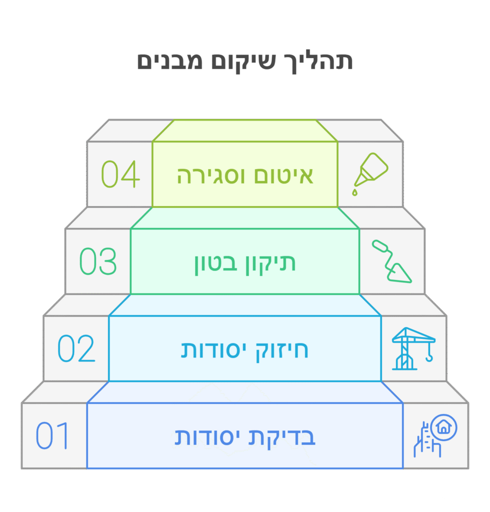 התחלת תהליך השיקום מהיסודות