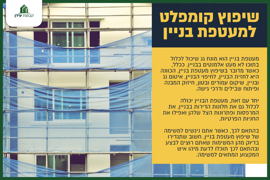 שיפוץ קומפלט למעטפת בניין